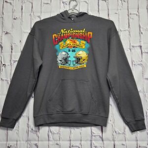 2025 National Championship Ohio State vs Notre Dame NCAA CFP Hoodie Mens Medium